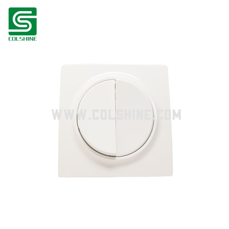 Two Gang One Way Switch Flush Mounted 10A 250V European Style